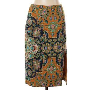 Maeve Orange Print Skirt Size L